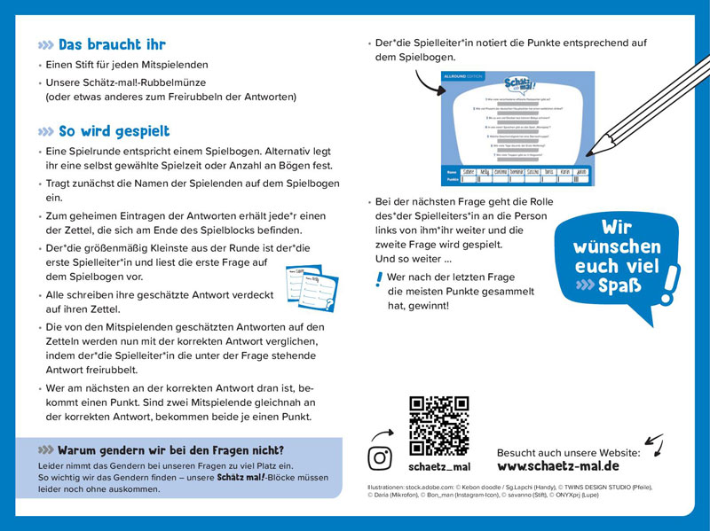 Schätz mal - Allround Edition Schätz mal Verlag Cover hinten