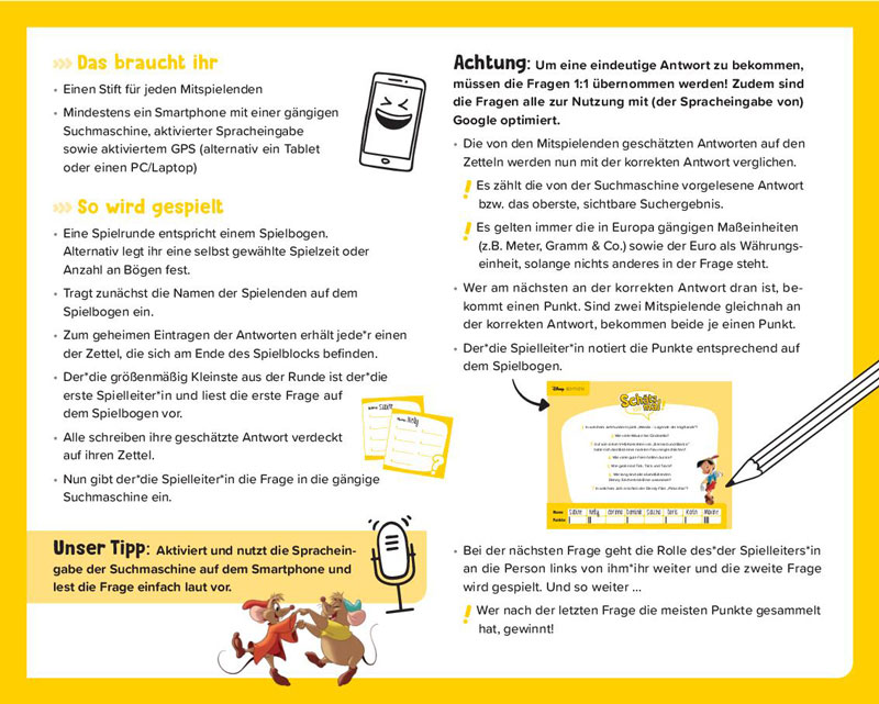 Schätz mal - Disney Edition Schätz mal Verlag Cover hinten