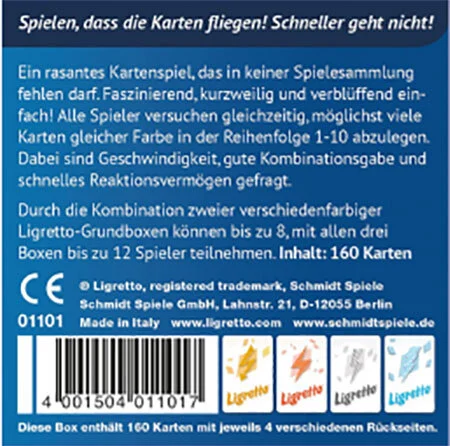 Ligretto blau Schmidt Spiele Cover hinten