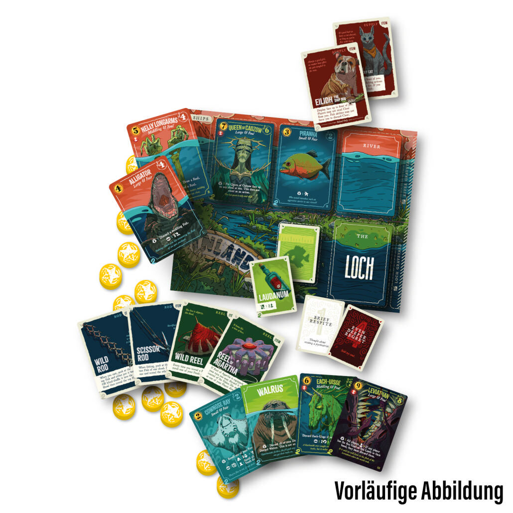 Deep Regrets - Even deeper Regrets Boardgame Circus Spielmaterial