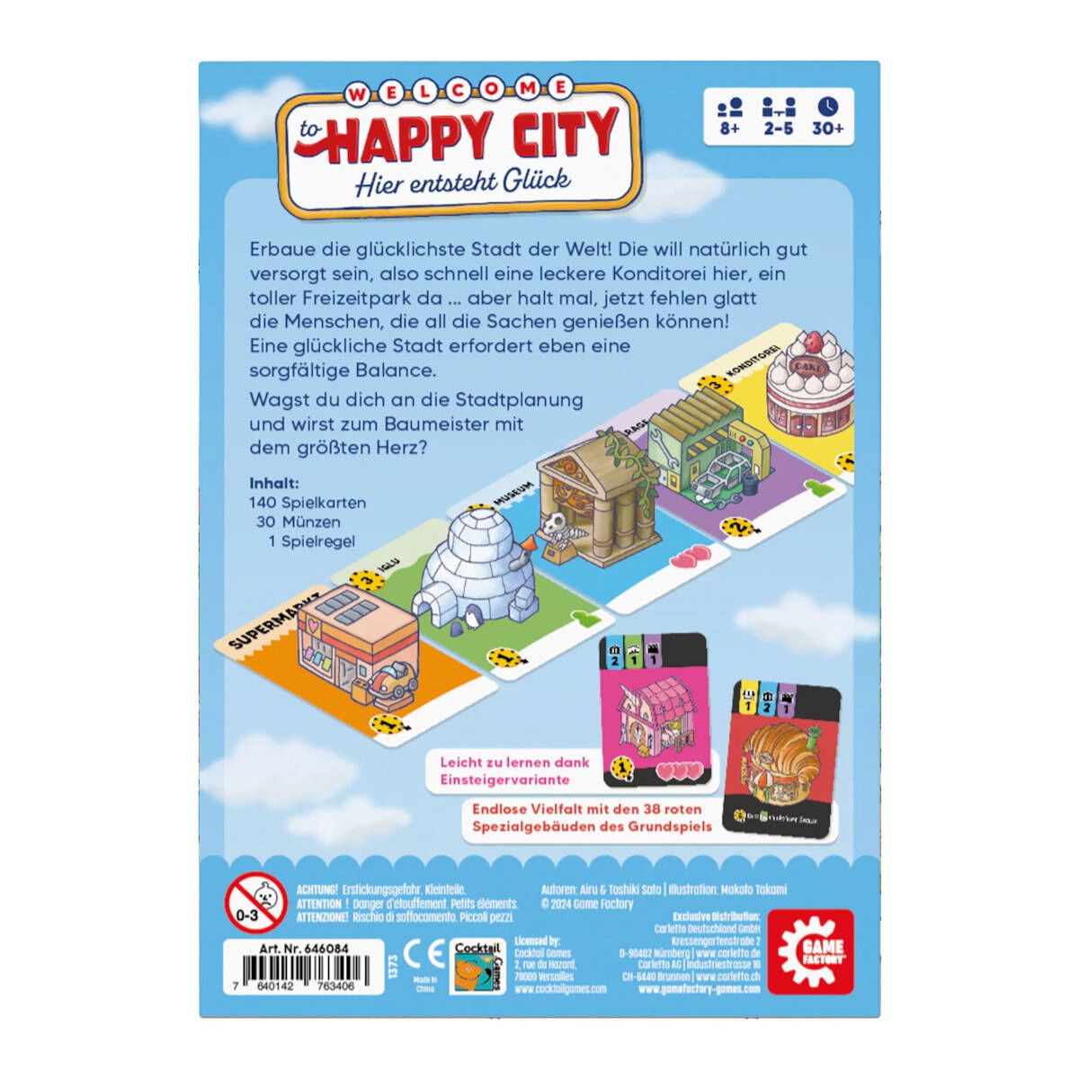 Happy City Game Factory Cover hinten