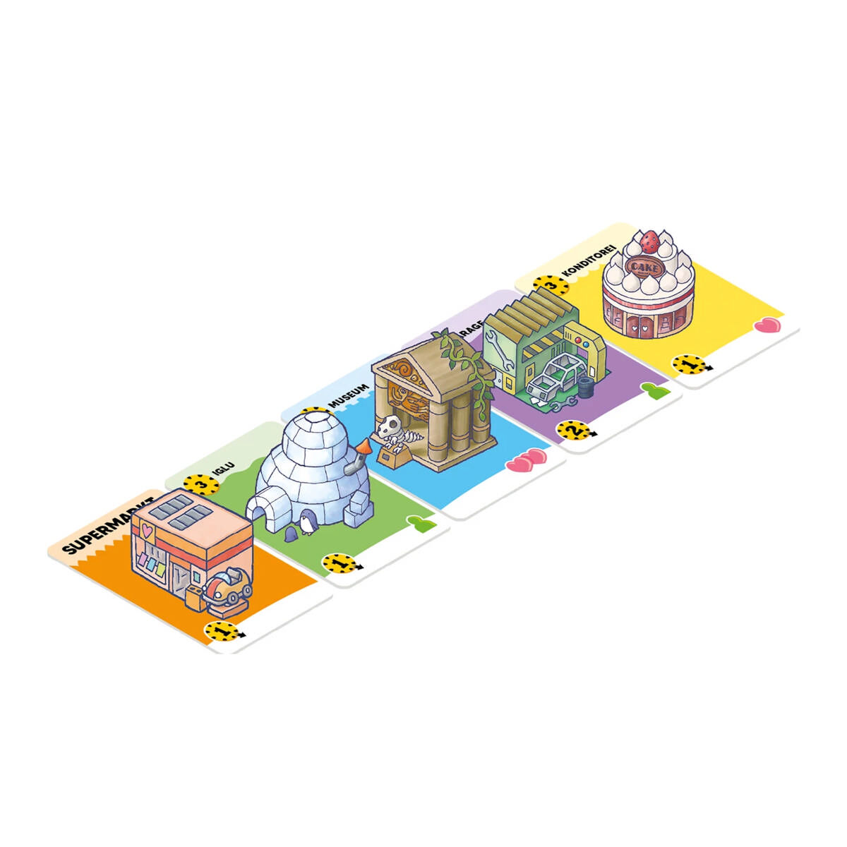 Happy City Game Factory Spielmaterial