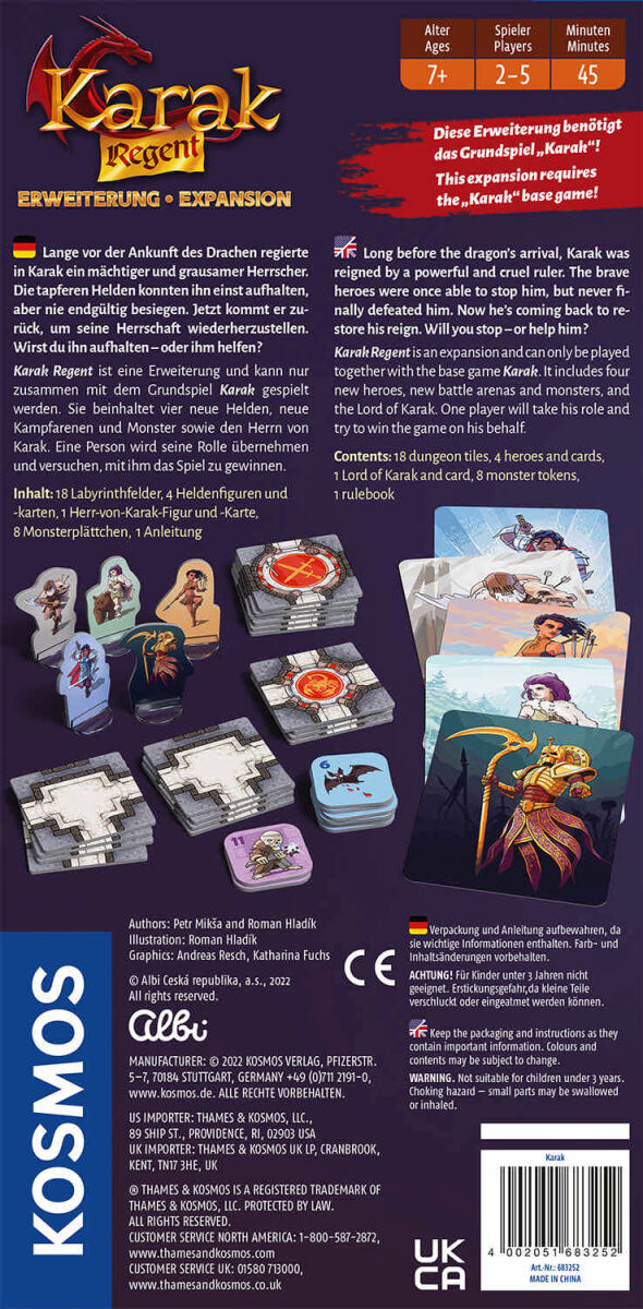Karak - Regent-Erweiterung Kosmos Verlag Cover hinten