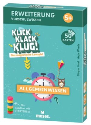 Klick Klack Klug - Allgemeinwissen ab 5 Jahren Moses Verlag Cover vorne