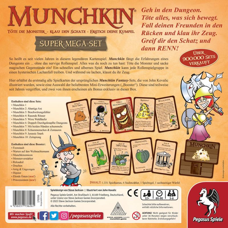 Munchkin - Fantasy - Super-Mega-Set Cover hinten