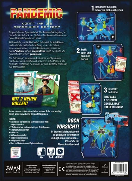 Pandemic Asmodee GmbH Cover hinten