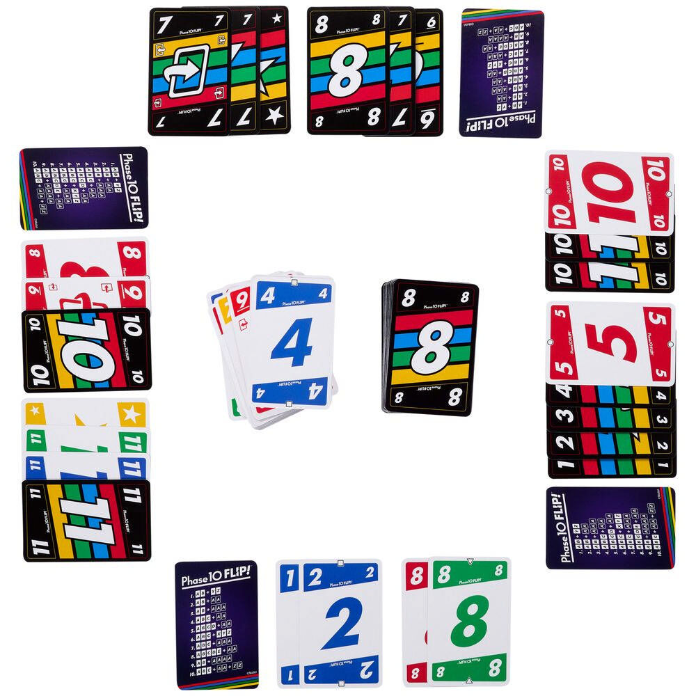 Phase 10 Flip Mattel Spielmaterial