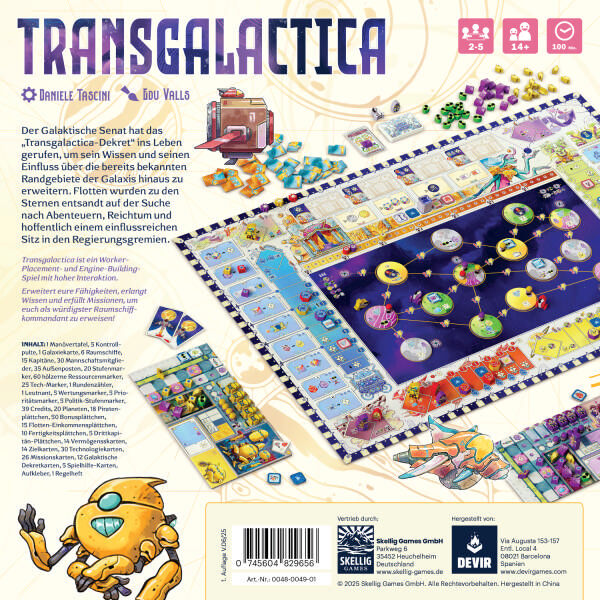 Transgalactica Skellig Games Cover hinten