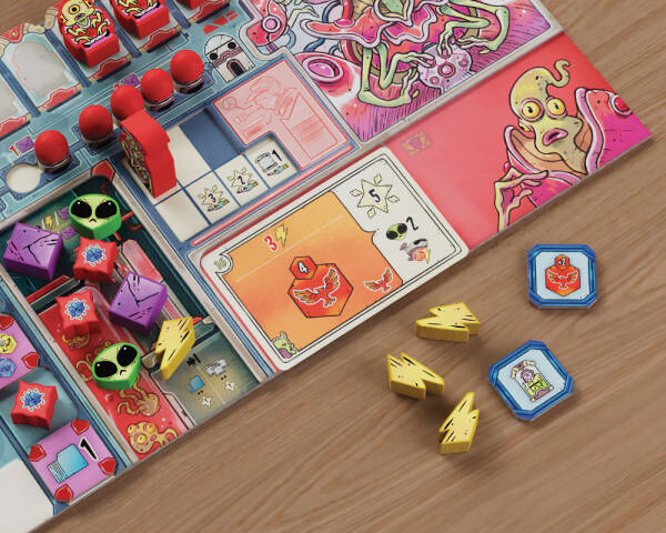 Transgalactica Skellig Games Spielmaterial