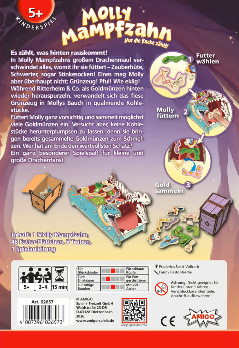 Molly Mampfzahn Amigo Spiele Cover hinten