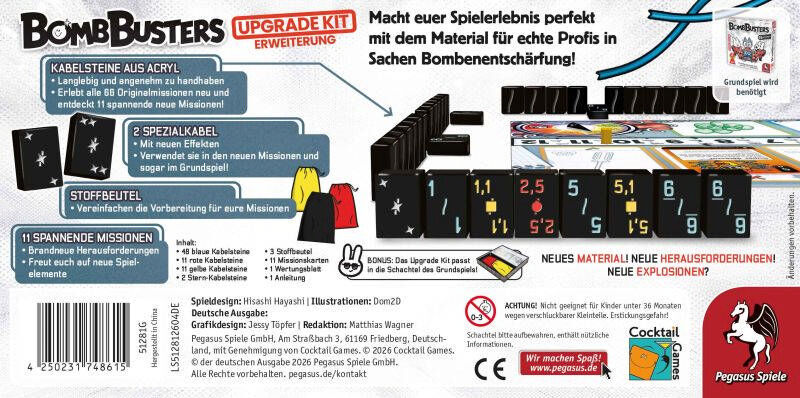 Bomb Busters - Upgrade Kit Pegasus Spiele GmbH Cover hinten