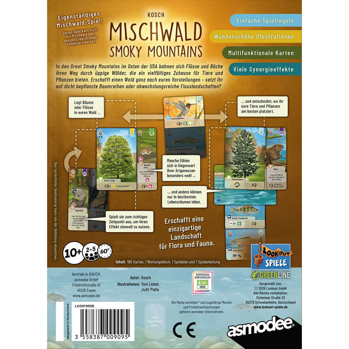 Mischwald - Smokey Mountains Asmodee GmbH Cover hinten