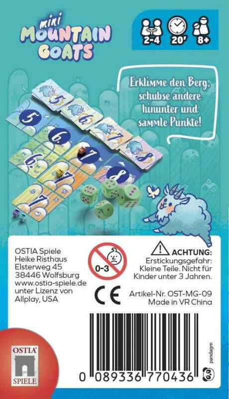 Mountain Goats Mini Ostia Spiele Cover hinten