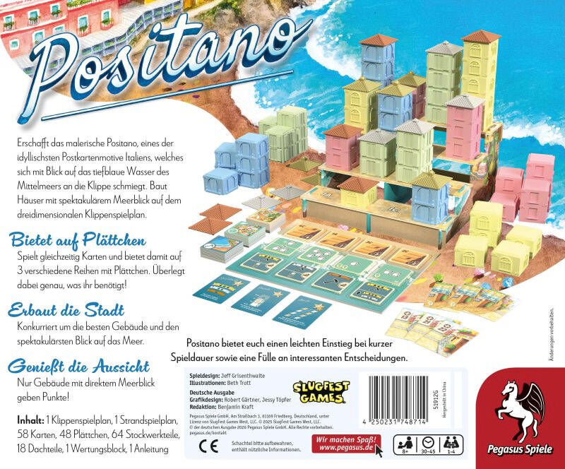 Positano Pegasus Spiele GmbH Cover hinten