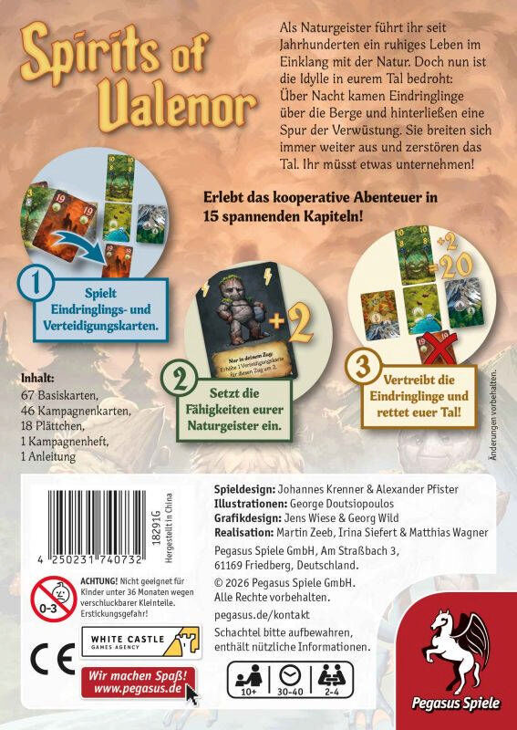 Spirits of Valenor Pegasus Spiele GmbH Cover hinten